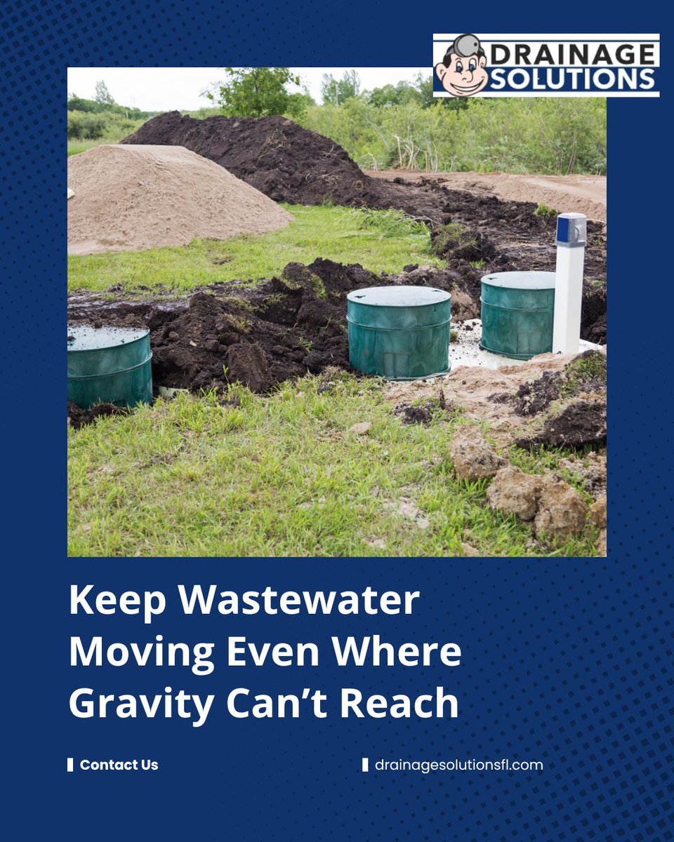 DrainageSolutio's tweet photo. Lift stations move wastewater where gravity can’t. Regular servicing keeps pumps and controls reliable, especially for commercial properties with higher daily demand.

#LiftStationServices #DrainageSolutions #OrlandoDrainage https://t.co/byjMngWRja