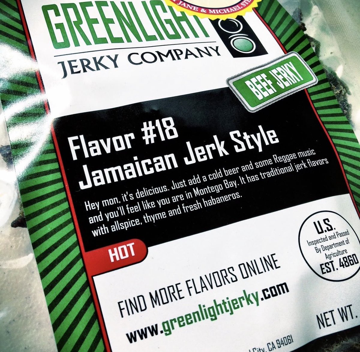 GreenLightJerky's tweet photo. 🟢Day 50 of rebuilding a jerky brand from the ground up.

Five weeks ago I handed @FatBassetDesign a 20-year-old jerky company, a thousand ideas, stories, and a shit ton of excitement.
Can’t wait to see what he did with it later today!

#GreenLightJerky #TheRebuild https://t.co/rDIbijHR3j