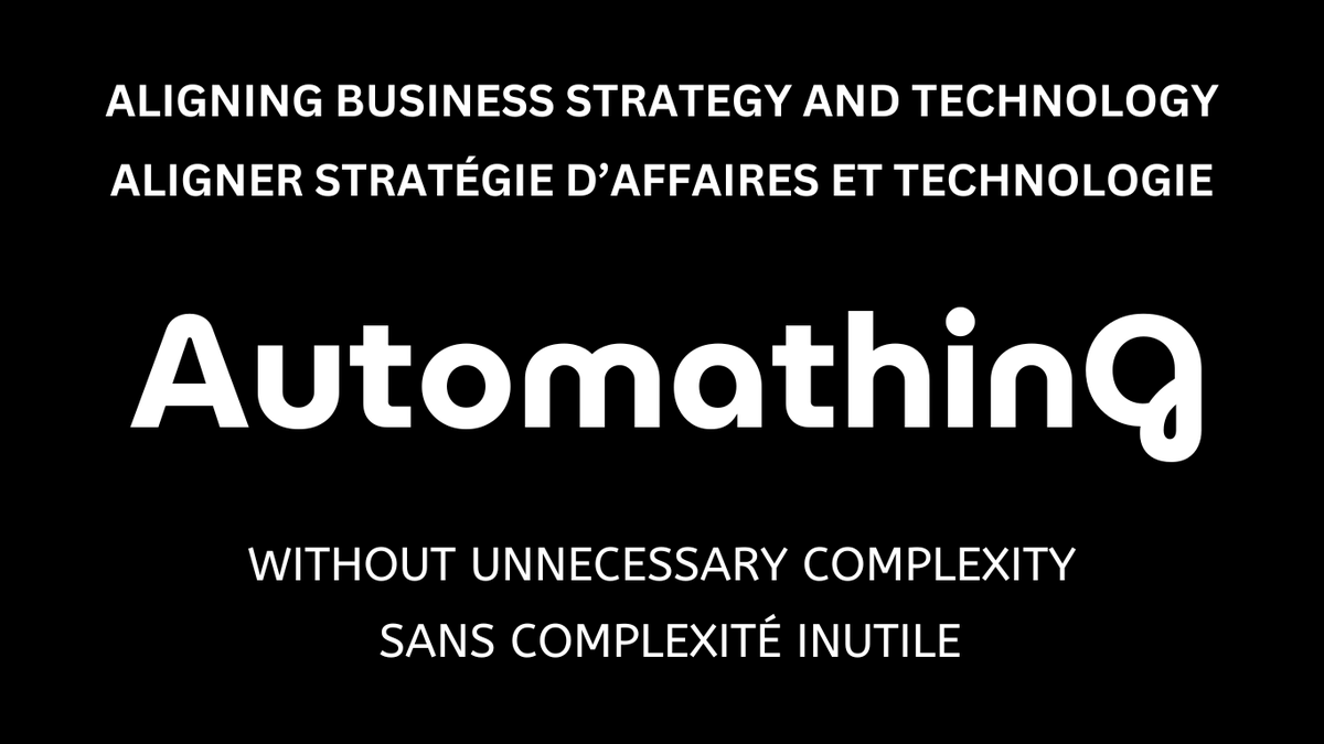 dassiorleando's tweet photo. Je dirige @AutomathingHQ, une entreprise spécialisée dans la structuration des opérations, le développement de solutions logicielles sur mesure et l’automatisation des processus pour soutenir la croissance des entreprises.

Nous aidons les organisations à mieux connecter leur business, leurs systèmes et leurs équipes.

Concrètement, nous intervenons sur :
- La structuration des opérations et des processus
- Le développement de logiciels sur mesure, plateformes internes, API et outils métier
- L’intégration et l’automatisation de systèmes comme Salesforce, Odoo, outils SaaS, CRM, ERP et solutions internes
- L’utilisation pertinente de l’intelligence artificielle lorsque cela apporte une réelle valeur, dans un cadre structuré, maîtrisé et utile

Aujourd’hui, je cherche à m’associer avec :
- Une entreprise en croissance dont les opérations deviennent difficiles à gérer
- Un entrepreneur qui souhaite structurer, automatiser et faire évoluer son activité
- Une organisation qui utilise déjà Salesforce, Odoo ou plusieurs outils déconnectés ou peu synchronisés, mais qui veut en faire un vrai levier opérationnel

De mon côté, j’apporte :
- Une équipe cumulant plus de 20 ans d’expérience en architecture et développement logiciel
- Des profils formés en génie informatique, avec une expérience concrète en systèmes d’affaires, intégrations, automatisation et plateformes numériques
- Une expertise solide en intégration de systèmes, automatisation, CRM/ERP et IA appliquée
- Une vision produit, avec plusieurs solutions logicielles et SaaS déjà conçues et développées
- Une approche orientée business, appuyée par une formation en entrepreneuriat (ASP) et un MBA en cours

L’objectif est simple : transformer les systèmes existants en véritables leviers de performance, de clarté et de croissance.

Parce qu’un CRM, un ERP ou un logiciel interne ne devrait pas seulement stocker de l’information.

Il devrait aider l’entreprise à mieux vendre, mieux livrer, mieux suivre et mieux décider.

Ouvert aux discussions sérieuses avec des entrepreneurs et dirigeants qui veulent passer un cap.

N’hésite pas à me contacter ou à visiter : https://t.co/pWO1esMQh6