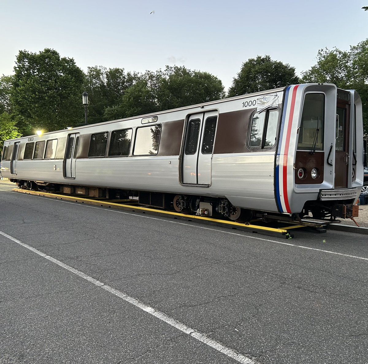 wmataGM's tweet photo. Something big happened early this morning! 

Going to be a great Metro history and future exhibit as part of the Great American State Fair on the @NationalMallNPS 

Great job by our team, contractors and partners. 

See you in 10 days. https://t.co/KFCD7BXqqI