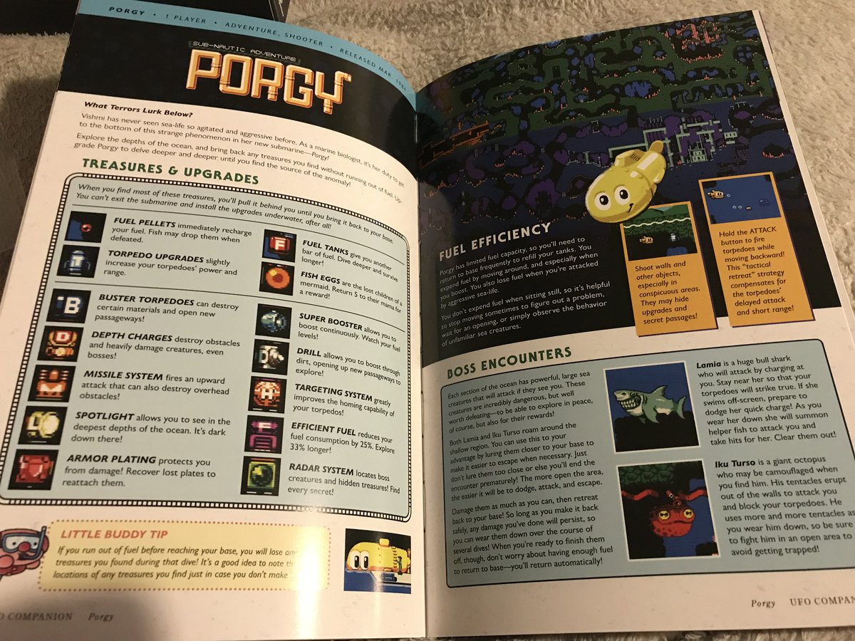 Importaku_'s tweet photo. My Collectors edition of UFO 50 arrived from @Fangamer It was an expensive import but it's totally worth the money. The contents are amazing, i'm going to enjoy going through that guidebook, i like the 2 pages of disk stickers at the back to record your cherry &amp; gold progress. https://t.co/ltvgddXapF