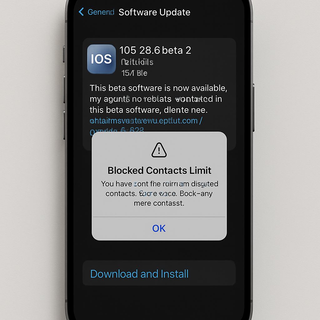 dailytechonx's tweet photo. Apple's iOS 26.6 beta 2 introduces an alert for blocked contact limits and hints at a new anti-theft feature. As we await iOS 27, this update focuses on refining user experience and security. Developers can access the beta now.

#iOS26 #Apple #iPhone #iOSUpdate #BetaTesting #TechNews

https://t.co/IyeJXJQJbp