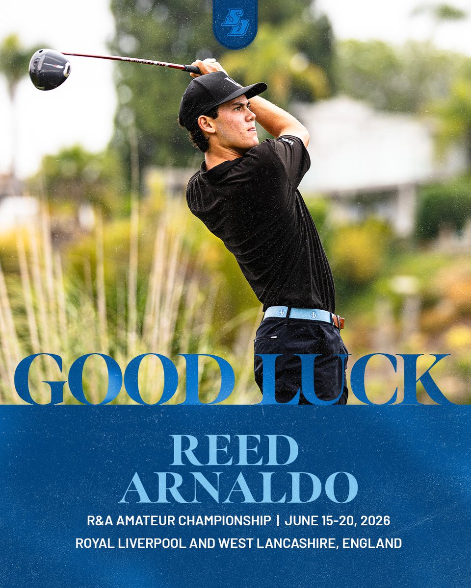 USDGolf's tweet photo. Wishing the best of luck to Cooper Humphreys and Reed Arnaldo as they take on the R&amp;A Amateur Championship in England this week!

#GoToreros https://t.co/0m2T48osS6