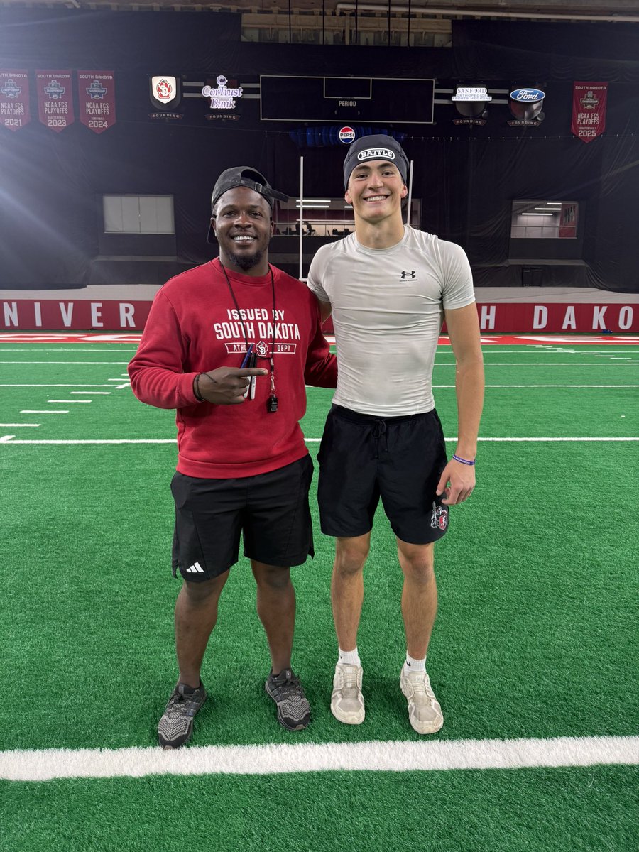 TommyBauer09's tweet photo. All Glory To God! After a great experience at camp today, I am so very grateful for the opportunity to be a South Dakota Coyote!! 

#GoYotes #WeAreSouthDakota #AGTG #ClassOf2027 #Recruiting

@FairviewfbBoCo @warriorqbcoach @ttg_denver @Tanner4Gentry
@SDCoyotesFB
@CoachVitzthum
@isaiahwalker_9
@Coach_TMorrison
@CoachBRob5
@joshmanchigiah