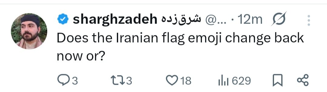 alinaghi2018's tweet photo. رفیق کاوه شهروز گیر داده که پرچم جمهوری اسلامی باید به تویتر برگرده. حالا فهمیدید فاندی‌ها دروغ می‌‌گفتند که هم مخالف شیر و خورشید هستند، هم مخالف پرچم جمهوری اسلامی https://t.co/YH6aYn5oMZ