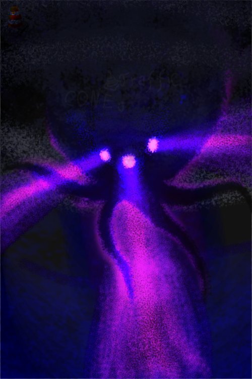 Nullusername69's tweet photo. Wither Storm Art. I made 2 versions. 1 with a backlight and the other with only it's natural light #Minecraft https://t.co/zxmighw67O