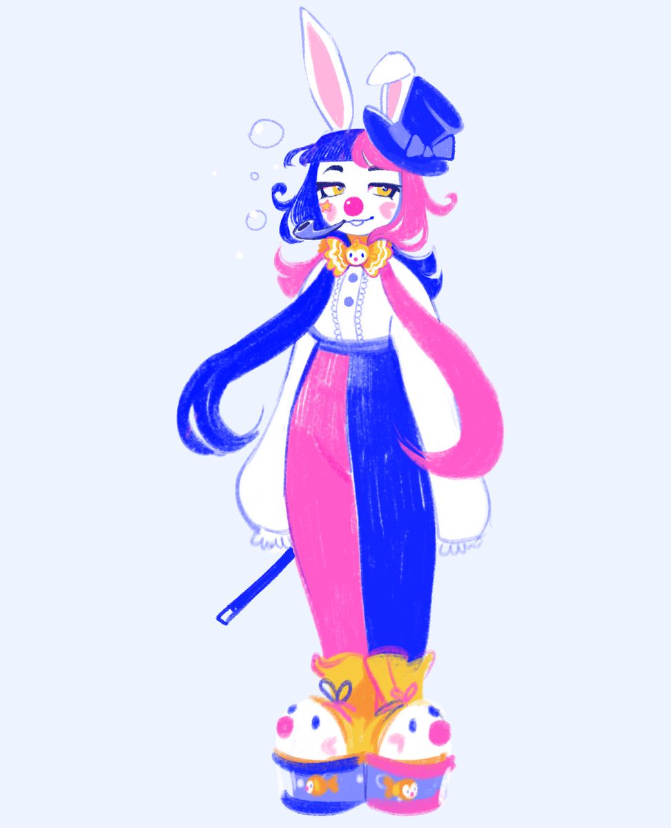 tailnapkin's tweet photo. I feel so dumb rn she's a magician and fuzzy white felt of course she could be a bunny https://t.co/rtplrSHE2n