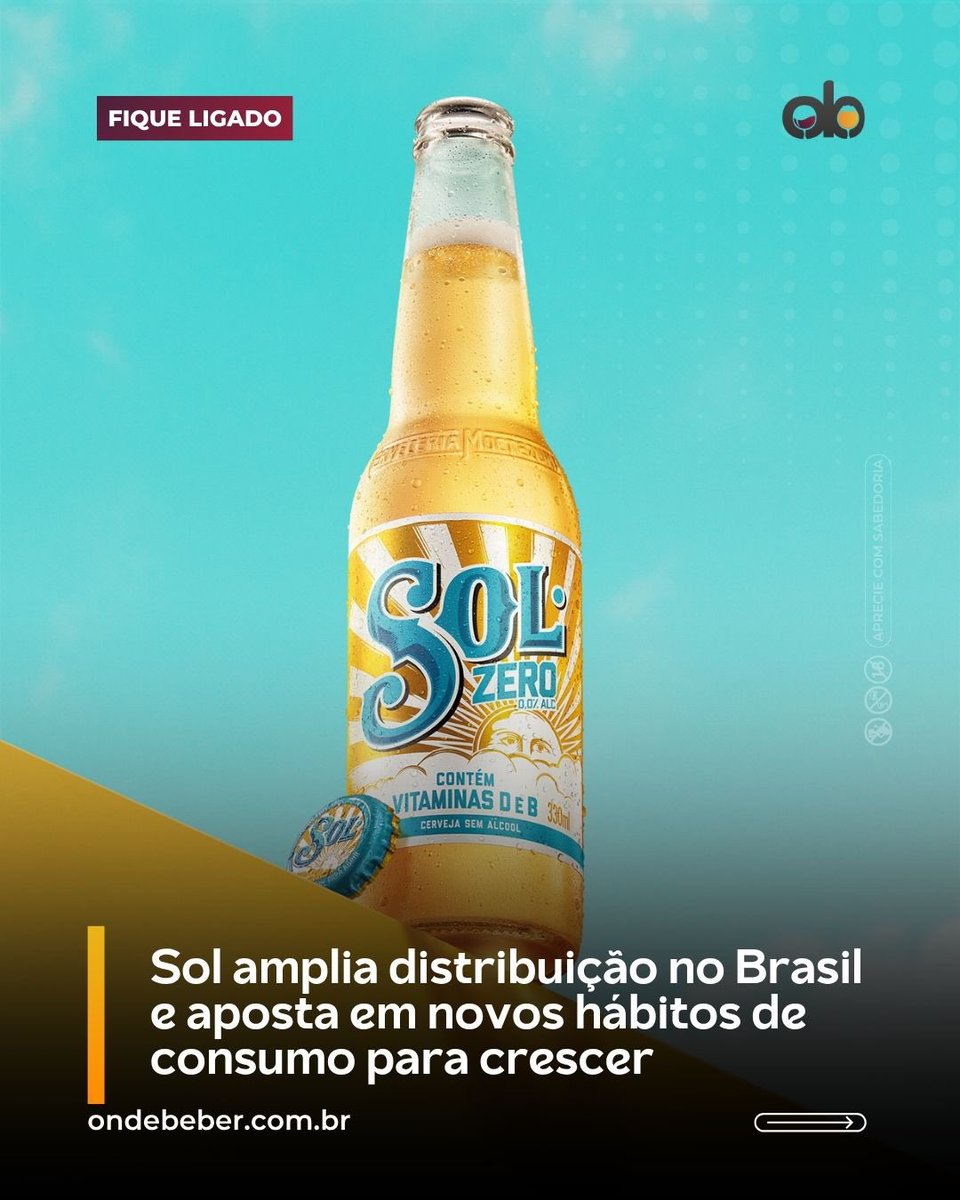 onde_beber's tweet photo. Sol amplia a distribuição da versão zero álcool para todo o Nordeste e leva a versão regular em lata ao Centro-Oeste, reforçando sua estratégia de crescimento.

📲Leia mais no #OndeBeber: https://t.co/T3f8bwtFin

🚨aprecie com moderação 

#BebaComModeração #informacao #Noticias https://t.co/LPFpJqp9WB