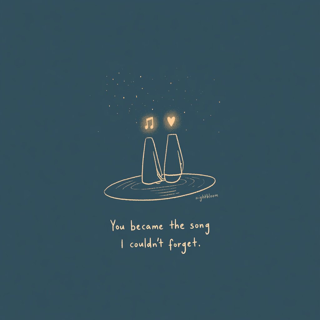 Nightbloomc's tweet photo. You became the song I couldn't forget. https://t.co/4gibNLcjB3