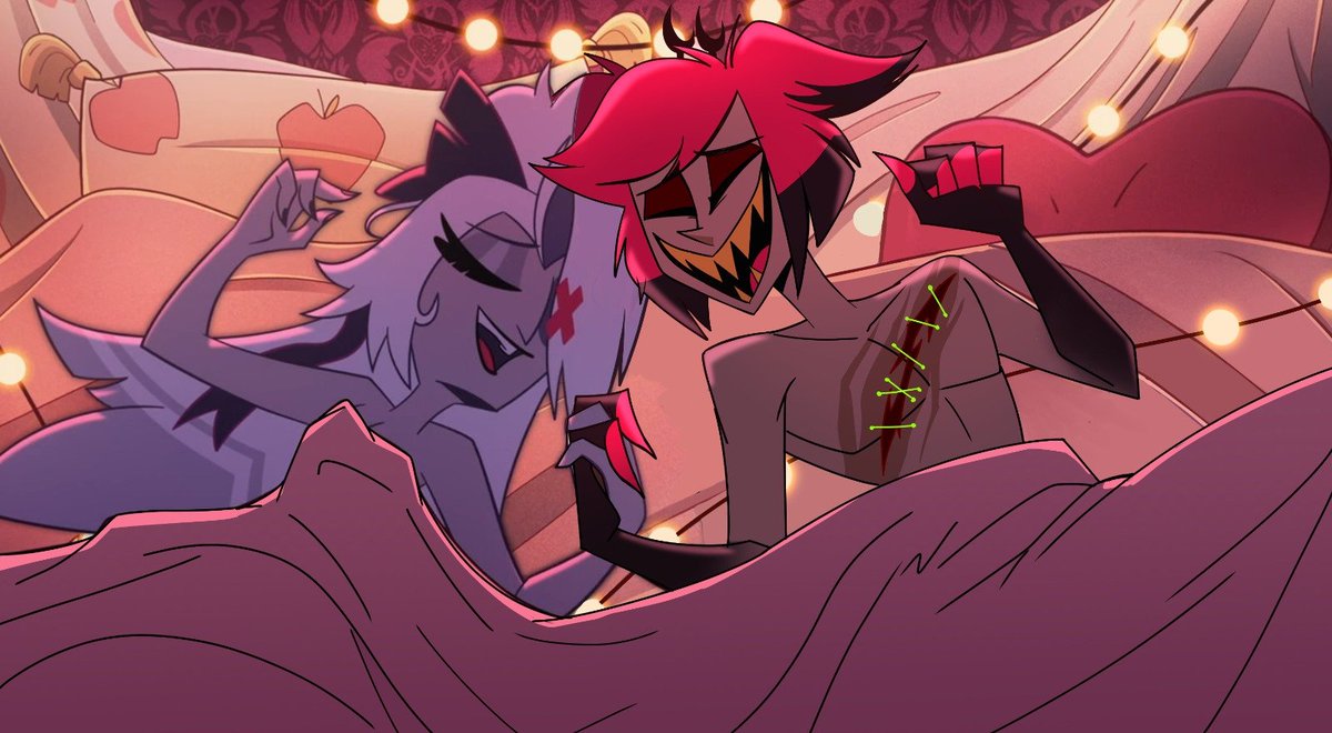 liveneart_13's tweet photo. Easy baby~ 🦌🎀✨✨

#vaggistor #alastor #vaggie #Hazbin_HotelArt #hazbinfanart #edit https://t.co/eHH6nAYcd3