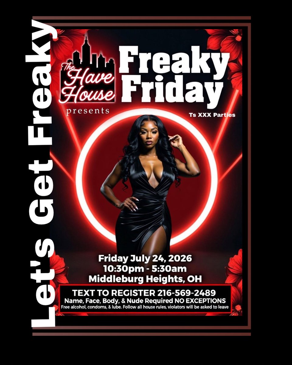 TheHaveHouse's tweet photo. ¡¡SAVE THE DATE!!
Ts XXX Party for Cleveland and surrounding areas.
Shoot me a text at 216-569-2489 with any questions that you have. 
These events are invite only. https://t.co/p8ZFKbq32R