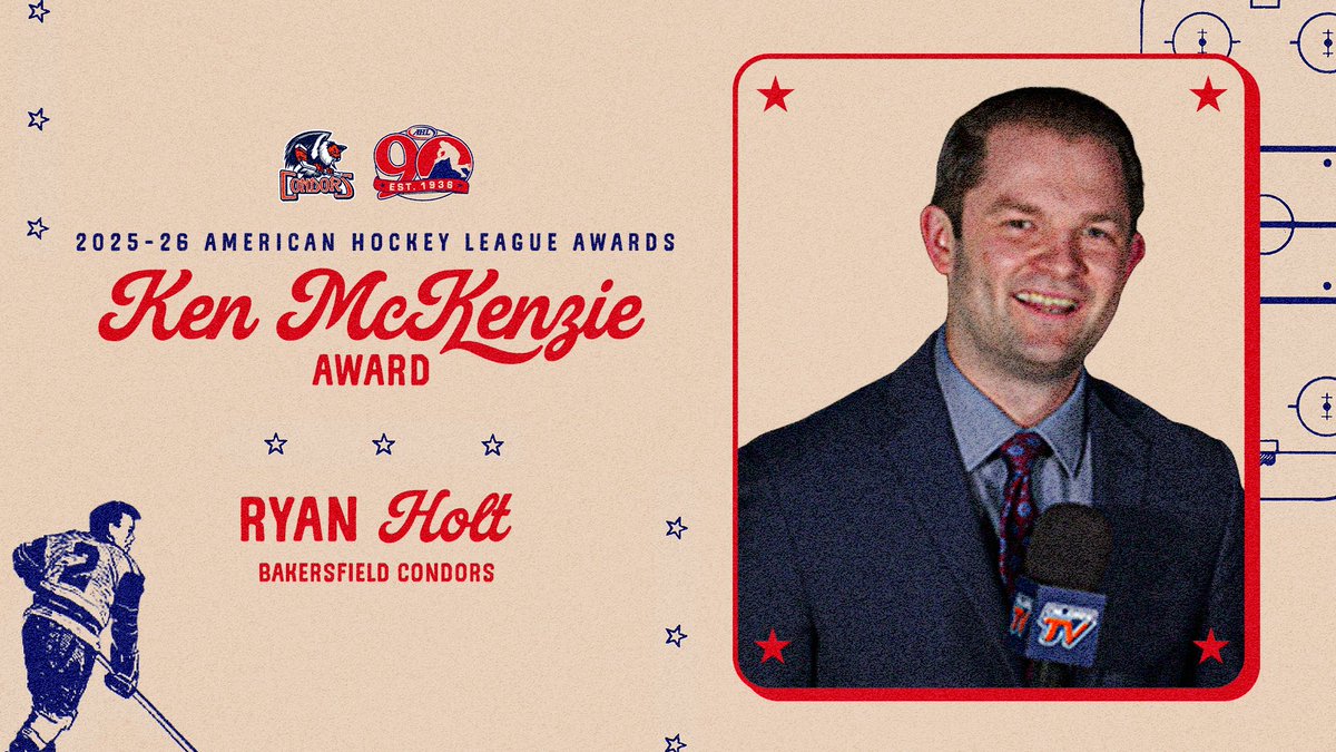 TheAHL's tweet photo. #AHLMeetings 🏆

Today, we honored Ryan Holt of the @Condors with the Ken McKenzie Award and Mason Wilks (@sjbarracuda) with the Frank Torres Memorial Award at the 2026 AHL Team Business Meetings in Grand Rapids.

🔗: https://t.co/h1Kf8PWIvS https://t.co/KwV4oGjDmp