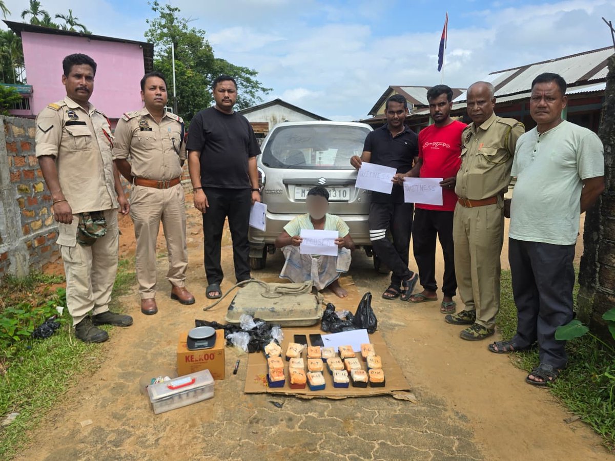 himantabiswa's tweet photo. No chamber is secret enough for @assampolice.

In a successful operation, @sribhumipolice seized heroin worth ₹2.47 crore and apprehended one accused.

Our fight against the drug menace continues with full force.

#AssamAgainstDrugs https://t.co/sikQP1dkSY