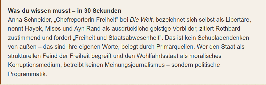 Grilleau's tweet photo. „Lieber vulgär- als gar nicht liberal" – Anna Schneiders Radikalprogramm in eigenen Worten https://t.co/Hm3frYafua https://t.co/uTmhnBTtVR