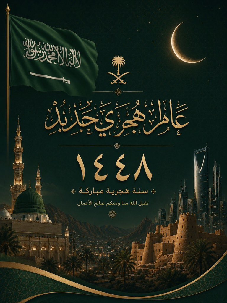 talooolee19's tweet photo. اللهُمَّ إننا مُقبلين على عامٍ جديد، فاجعله 
خير عام لأسعد أيام، وأن تجمعنا به بدعواتنا وآمالن يارب.
#العام_الهجري_الجديد_١٤٤٨ https://t.co/bK5juvMTTi