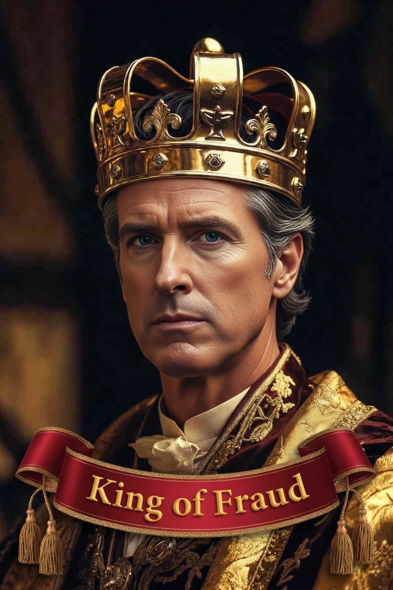 IndependentMr70's tweet photo. @GavinNewsom @CAgovernor Wrong, you’re being investigated because you’re the King of Fraud https://t.co/a1mX6b0FFb