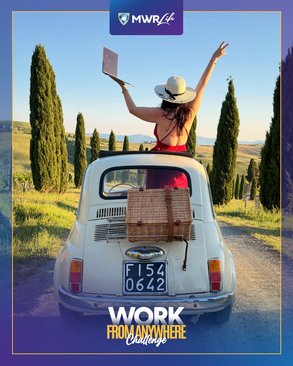mwrlife's tweet photo. ✨ It’s time for the #WorkFromAnywhereChallenge — Weekly Pick!
We’re highlighting Martina whose entry captures creativity, focus & the true meaning of working from anywhere.
10,000 Travel Credits are waiting for the monthly winner in the final round!
#MWRLife #MakingWishesReal https://t.co/Bl0i7cUQ6A