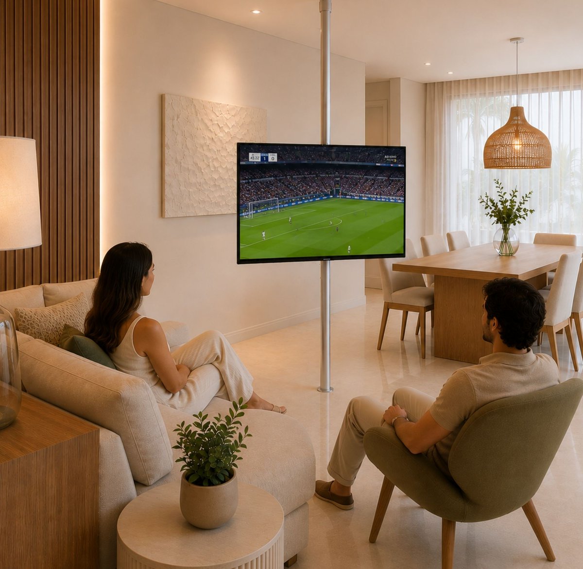 kasa_mais's tweet photo. Assistir TV da sala ou da mesa de jantar? Os dois.
✔ Giro 360º
✔ Fixação no piso e teto
✔ Fabricado sob medida
✔ Ideal para ambientes integrados
Uma solução elegante para aproveitar melhor cada espaço da casa.
#salaintegrada #suportetv #tv360 #decoracao #interiores #kasamais https://t.co/Yv7suCFVcw