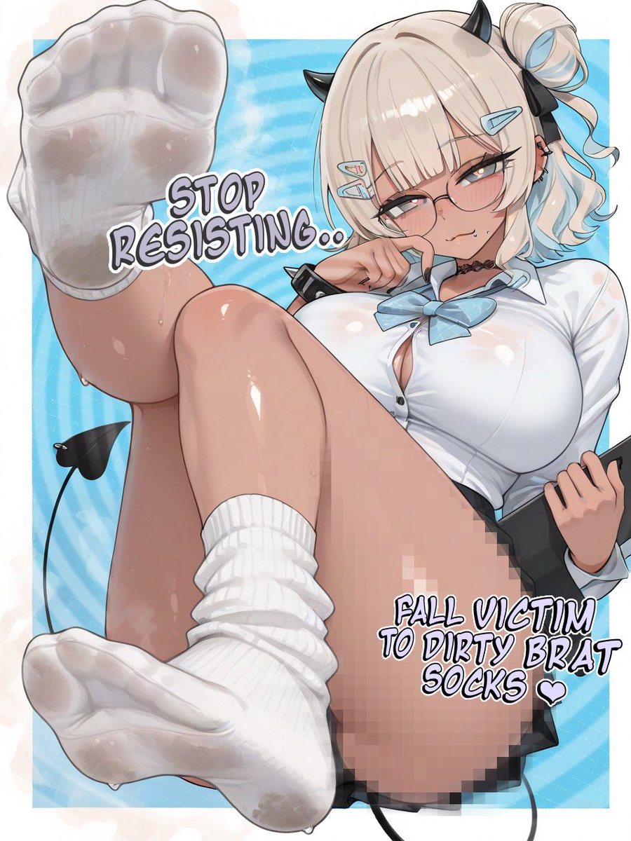 BratEspi's tweet photo. Struggling to get rid of your foot addiction? Does the sight of my dirty socks turn your brain to mush? Dr. Espi is here to cure you through exposure therapy, dummy ~🖤

Surrender to my sweaty feet. Huff away all your braincells + beta-cash ~

It’s much healthier for you 🧦 https://t.co/QinknwKb4o