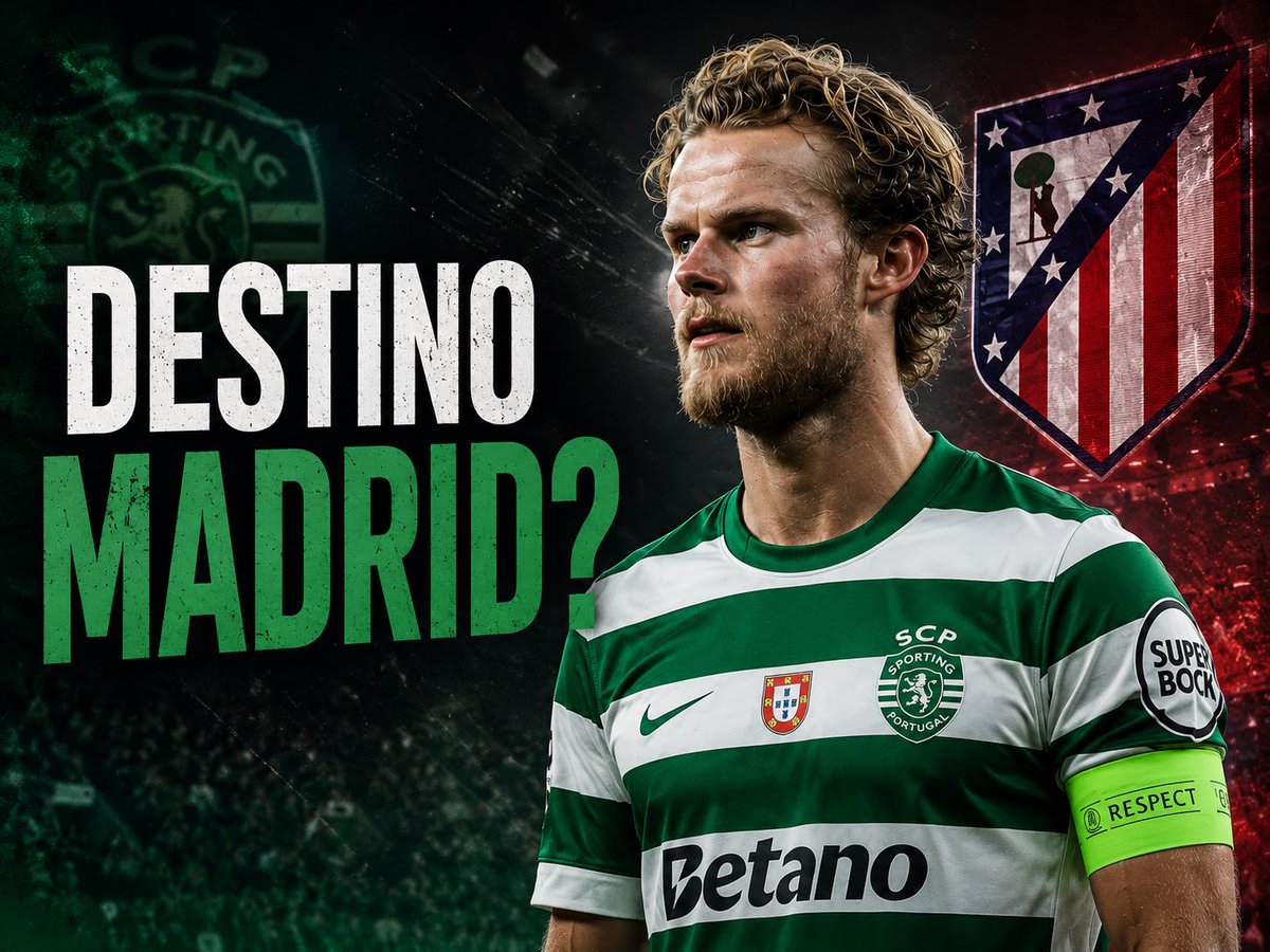 rugidodeleao's tweet photo. Os jornais espanhóis já dão como certo que Hjulmand vá para o Atlético Madrid. Será que acontece já este verão?

#SportingCP https://t.co/ejjTomWr3b