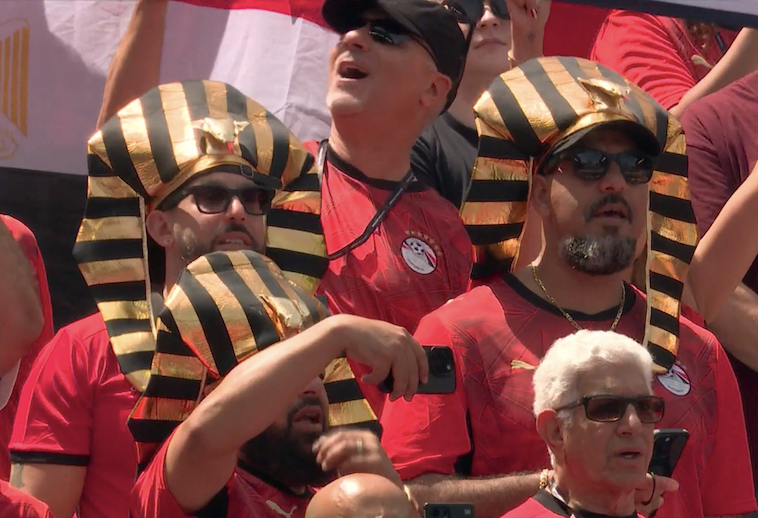 TouchlineX's tweet photo. 📸 - EGYPT FANS ARE READY! https://t.co/MMbmHCBojV