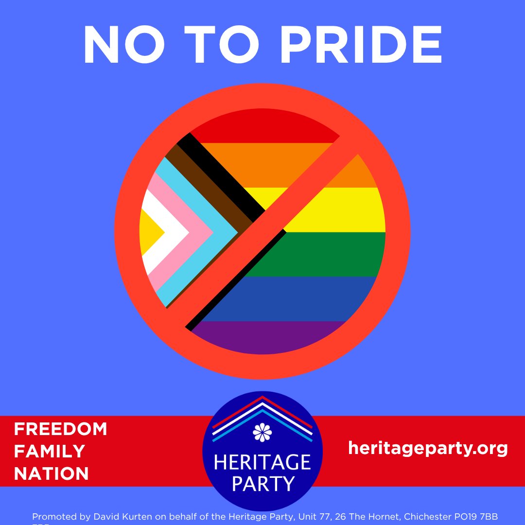 heritagepartyuk's tweet photo. No To Pride
https://t.co/TmHrIifEOV https://t.co/QFOOHrC3G7