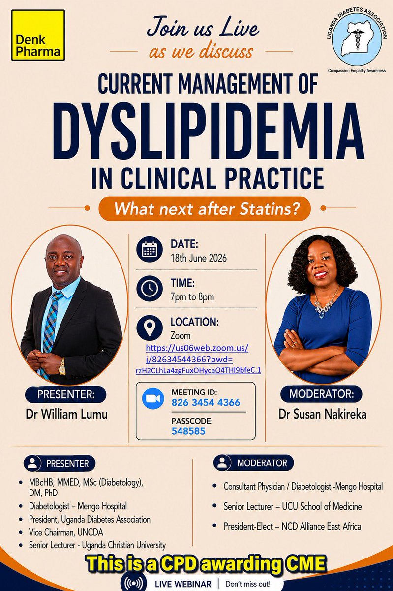 UgandaDiabetes's tweet photo. Join us via zoom-https://t.co/07lOZLrfaa https://t.co/i8j4dyXHyi