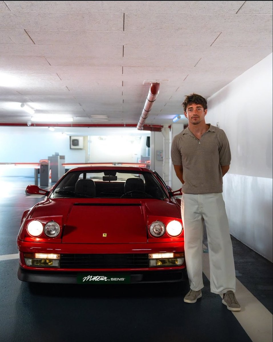 leclercsletters's tweet photo. charles looking insanely good while checking out and signing a testarossa 😮‍💨😮‍💨 https://t.co/FKurb8xX2c