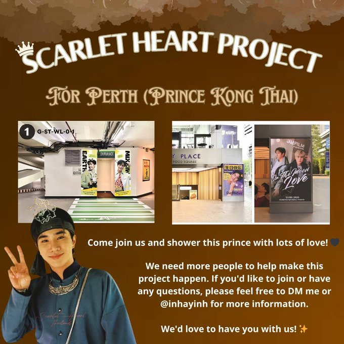 PSA_Austria's tweet photo. #PerthTanapon #ScarletHeartTH

This project deserves more attention. 🖤🙏

Scarlet Heart Project includes:
• 1 outdoor LED ad
• 1 wall ad at the entrance to the lift lobby at GMM
to celebrate Prince Kong Thai this September.
How can you help?
There are still participants needed, and every little push can help make this project happen.

Please help by liking, reposting, and sharing the original post:

https://t.co/dQPUVSQoiP

Interested or have any questions?
Feel free to DM @pedtageboyy  or @inhayinh

Let’s shower our prince with the love he deserves. 🖤🌸