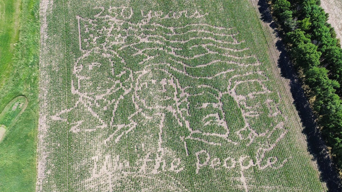 streffalicious's tweet photo. Corn maze is off to a good start! https://t.co/1D5un4feTk