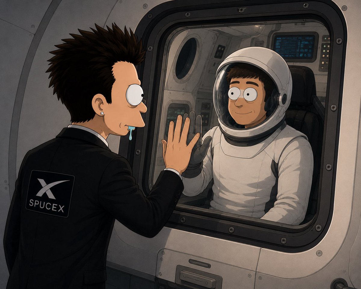 SittinBullish's tweet photo. @SpaceX @elonmusk @Space_Station @NASA SpuceX
We’ll be back 
🚀 https://t.co/HLbkWW6y6R