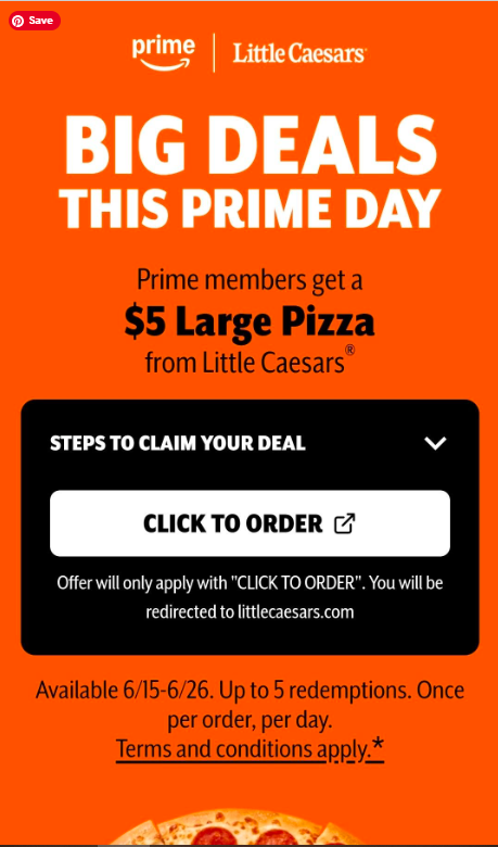 dcolbert's tweet photo. @amazon @littlecaesars By the time I added the delivery fee, the service fee, the small order fee and a tip, I could get a pizza from @Costco that is 3 times as good for $5 less. 

You're doing this wrong when you convince me to drive to CostCo to buy a pizza that I know is a better value and tastes better than yours.