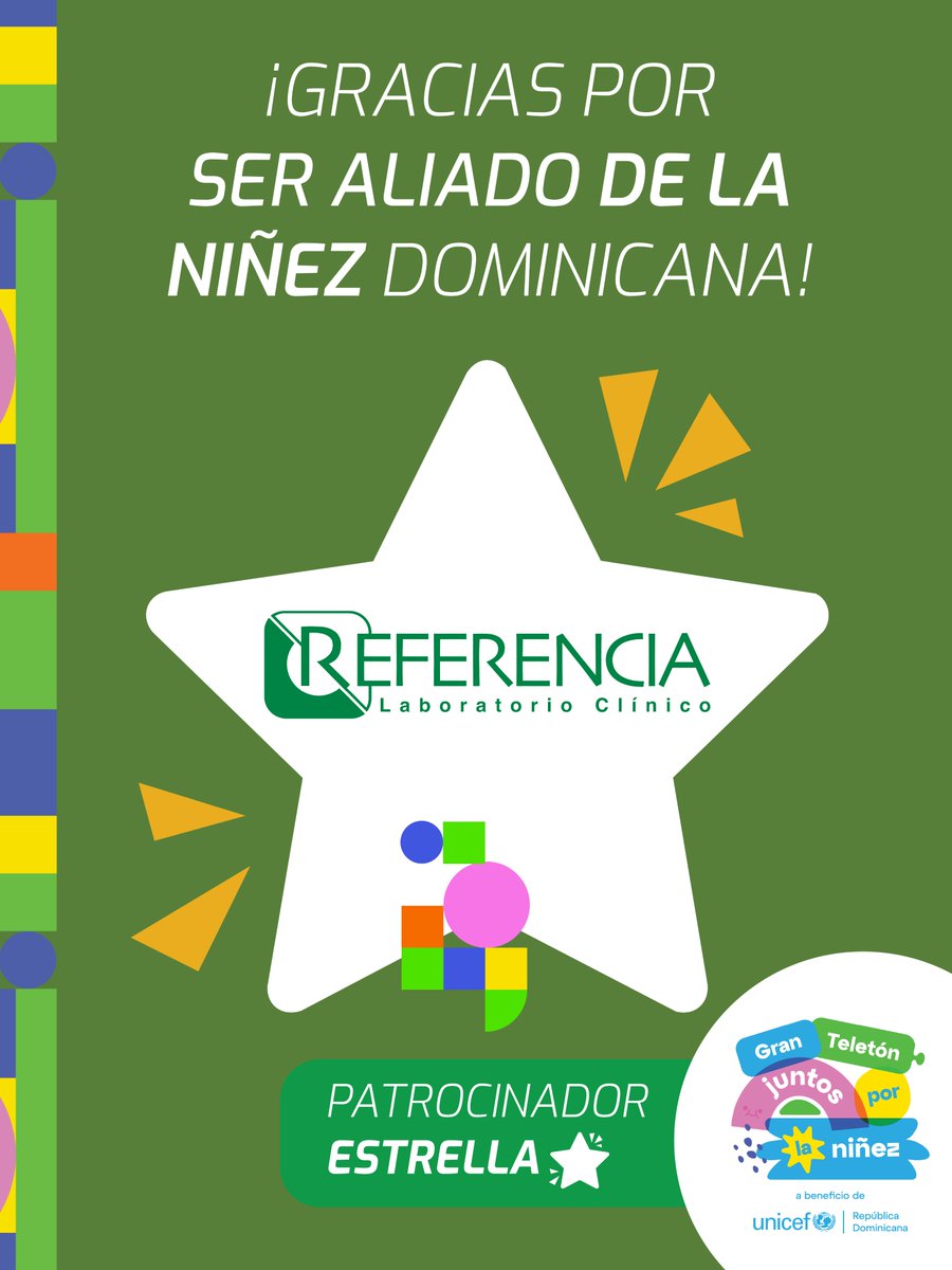 UNICEFRD's tweet photo. ¡GRACIAS INFINITAS! #LaboratorioReferencia
Gracias por contribuir al bienestar de la niñez con amor. 💙 https://t.co/Ibhdbl9iJw