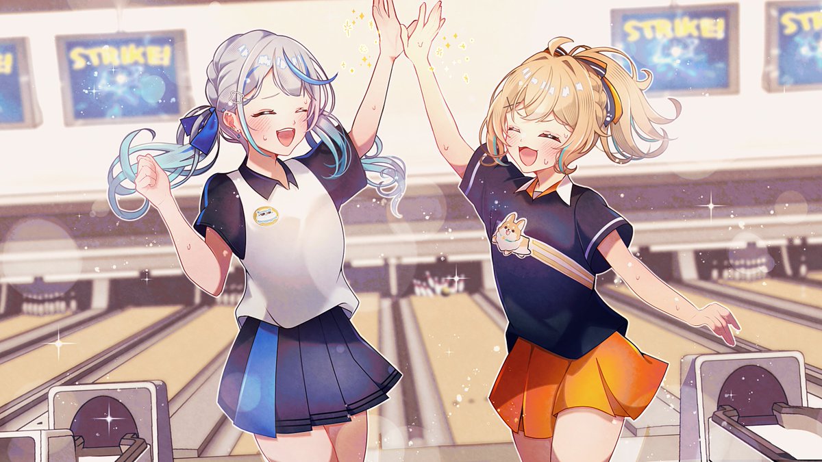 watanukisatsuki's tweet photo. ストラーイク！！🎳✨✨✨

#描いていルカ #ひなた成長記録 https://t.co/etgMNRWH5k