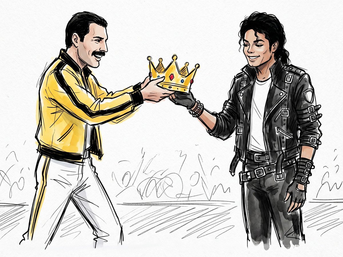 MichaelJaccxo's tweet photo. Freddie Mercury just passed the crown to Michael Jackson Michael officially overtook Bohemian Rhapsody  this weekend to become the biggest music biopic of all time 👑🍿 https://t.co/A7v4qRASyY