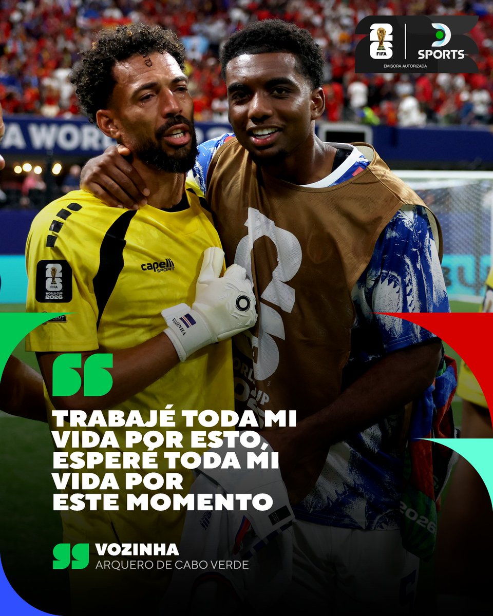 DSports's tweet photo. EL QUE ABANDONA NO TIENE PREMIO 🧤🇨🇻

Vozinha, el pibe de 40 años, fue la gran figura de Cabo Verde ante España y protagonizó una de las historias más emocionantes de este #MundialEnDSPORTS. ❤️⚽

#FIFAWorldCup https://t.co/z61IGNVMtd