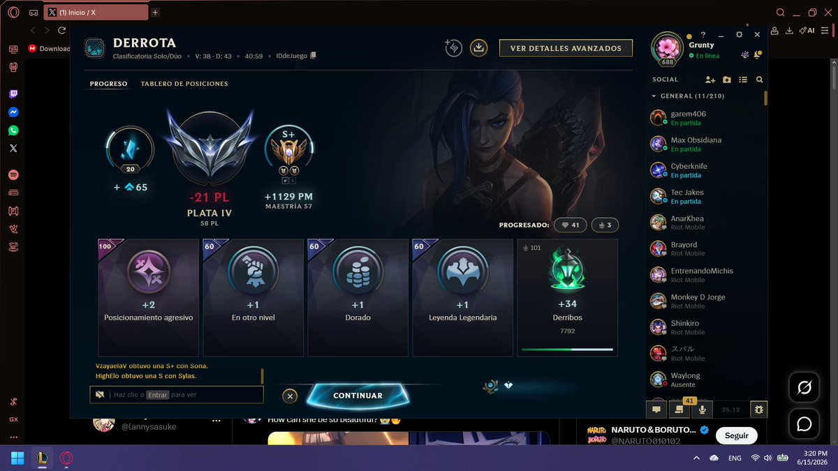 lannysasuke's tweet photo. increible como  LEague me quita 21- cuando yo carree la partida y el Lee sin se la paso troleando toda la partida bailando en la base y aun asi me mitigaron puntos, simplemente increible .-. @RiotSupport https://t.co/ToDCr5dvY4