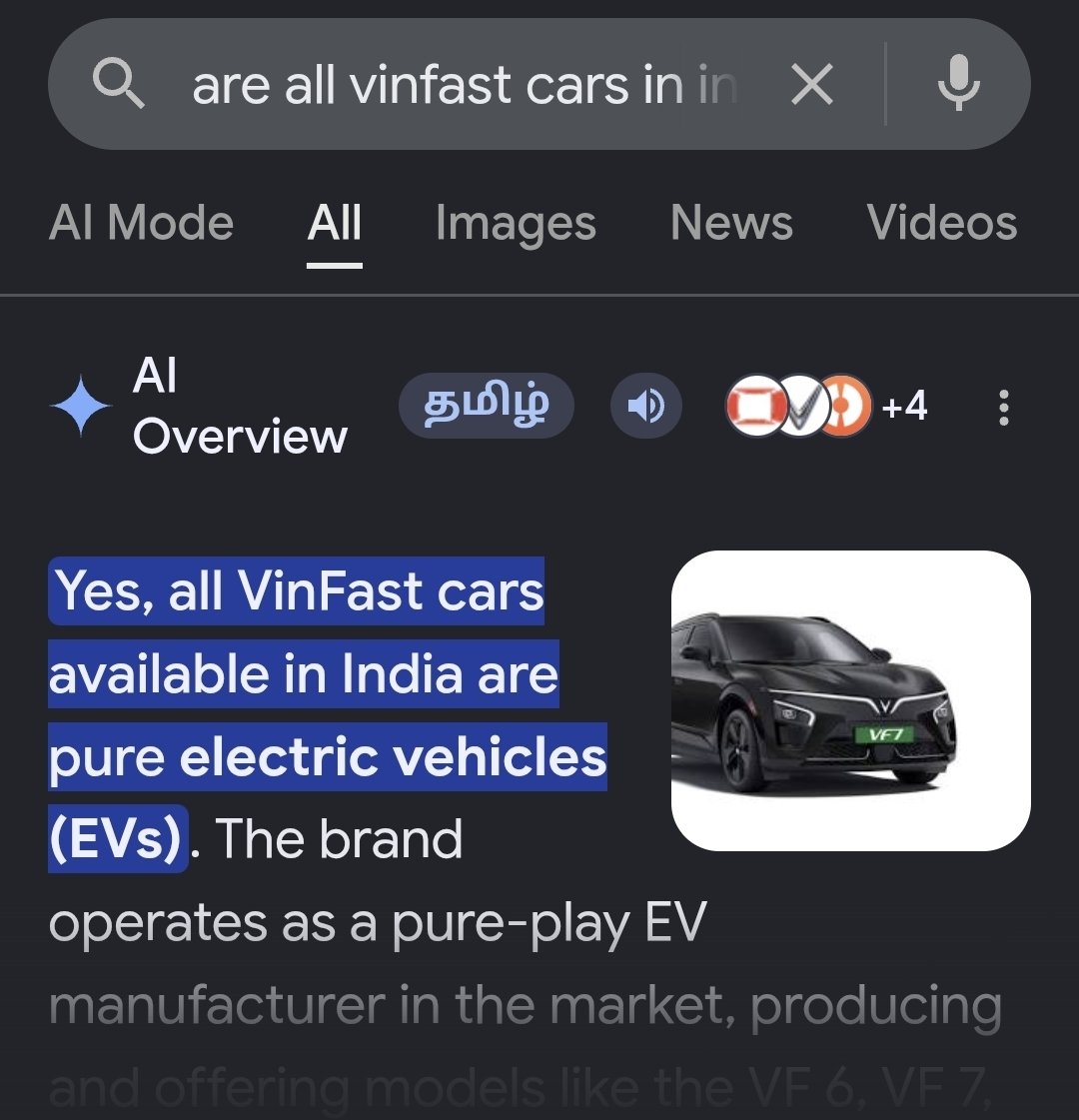 sthish's tweet photo. @NishantOpinions @VinFastofficial All VF cars available in India are Oure Electric.  Their Official website https://t.co/KLLdc5vFrW also shows all Evs.I wonder where Entine comes from ? https://t.co/HkToZbm2RC