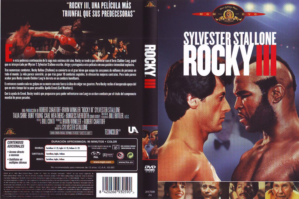 Peliseriescaste's tweet photo. Rocky III (05/11/1982) https://t.co/uwqgQBwy1S