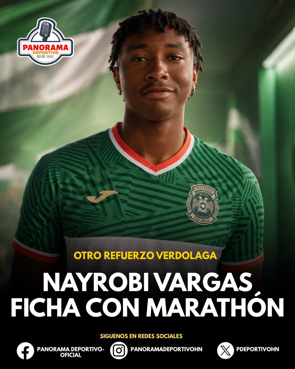 pdeportivohn's tweet photo. FICHAJAZO VERDOLAGA 🔥✍️

Marathón ha hecho el anuncio del fichaje de Nayrobi Vargas, que llega a reforzar la delantera del equipo de Silvio Rudman 🔝‼️

El delantero hondureño viene a su primera aventura en Honduras 🇭🇳 y jugó FSV Mainz 05 II de Alemania 🇩🇪🙌 https://t.co/5py53zSckM