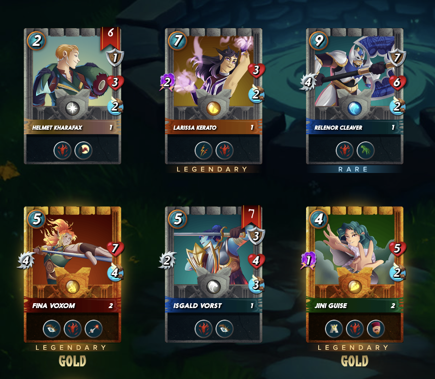 MetaMikk's tweet photo. I've never got a GFL Glad on @splinterlands today i got TWO in 15 packs!! https://t.co/z0K4PdPlzq