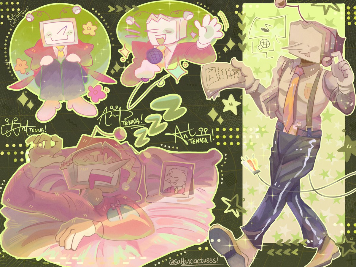 saltycactusss's tweet photo. Some of my early tennas!!
#deltarune #tenna https://t.co/1gvT3OvL8n
