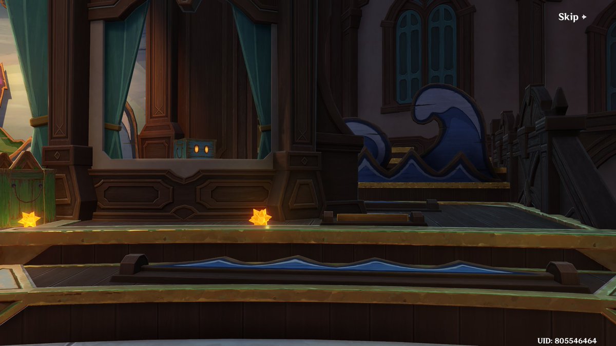impandon's tweet photo. So Genshin does have a skip button in some cutscenes… which means the technology exists https://t.co/llYWmxp1tm