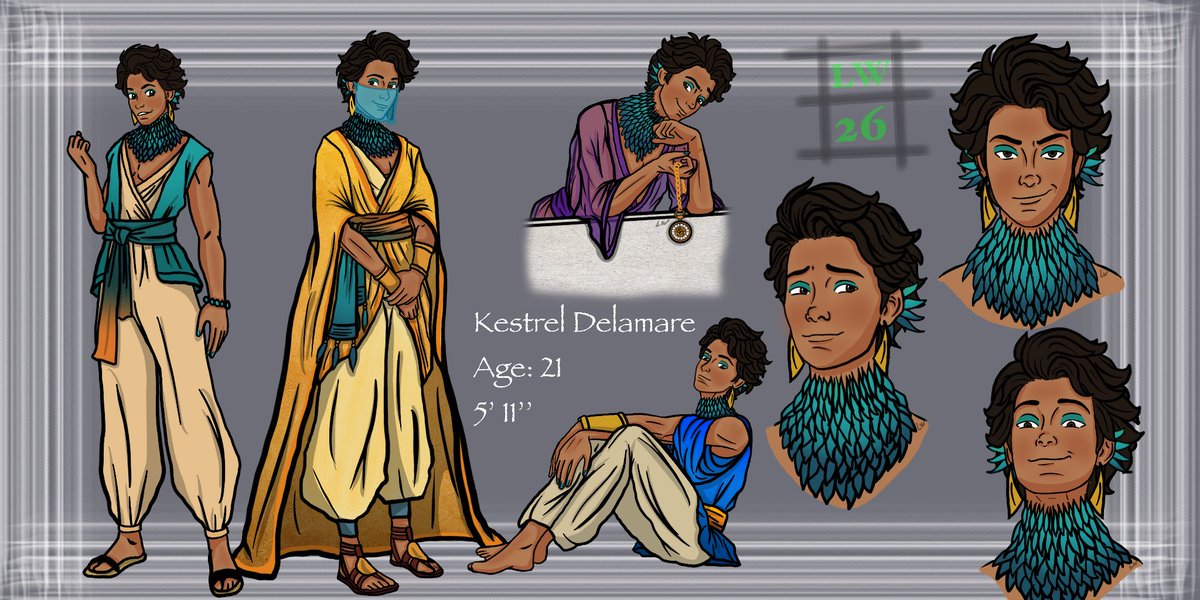_Red_Lantern's tweet photo. I decided to tinker with the #ocs from my story, 
The Crescent Ledger: Where the Desert Cools🌙🏜️ https://t.co/PTZGC2f3Vt via @ao3org 
#origionalcharacter #fantasy 
The last one is the original design 🫠👍 https://t.co/L6BKcrxfLE