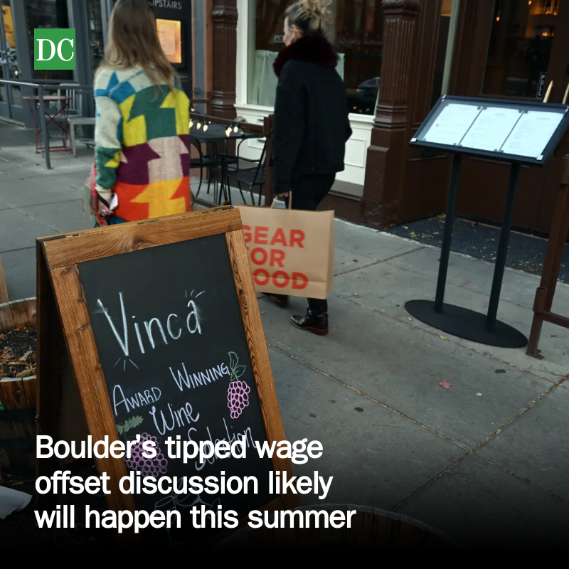 dailycamera's tweet photo. Boulder’s tipped wage offset discussion likely will happen this summer https://t.co/xngN6jVIxn