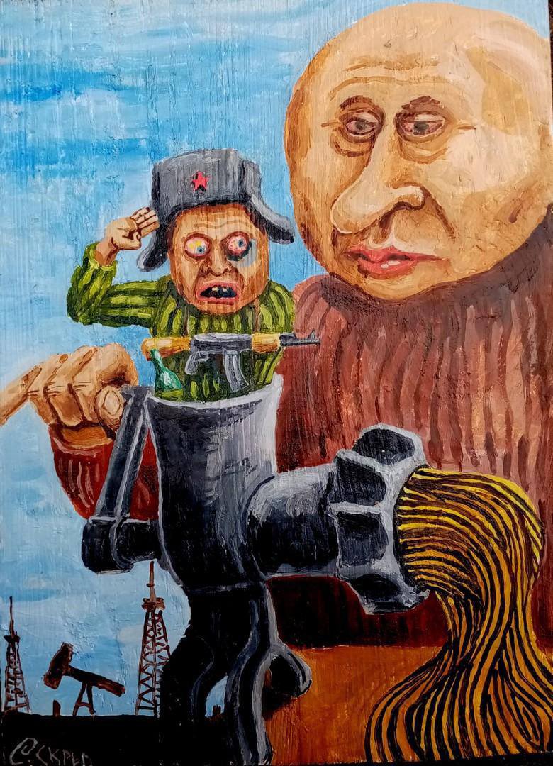 Maks_NAFO_FELLA's tweet photo. ❗️Russian action artist Semyon Skrepietsky was murdered in 🇵🇱Poland, - NEXTA

He gained fame thanks to numerous political cartoons in which he harshly ridiculed the Russian leadership, in particular Putin and Kadyrov, and also criticized the war and post-Soviet reality in Russia.

The murder took place near a refugee camp.