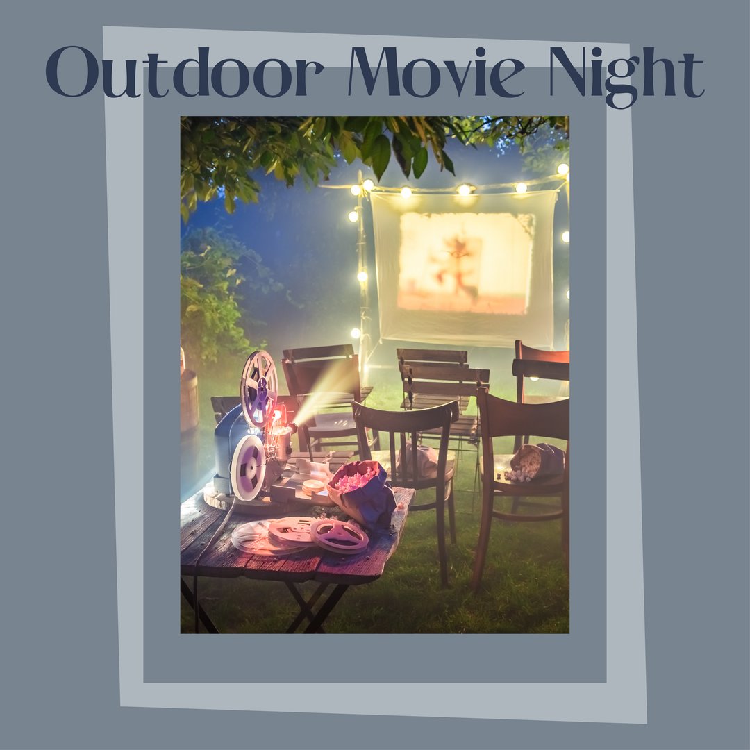 1stplaceonly's tweet photo. Spice up your summer night with an outdoor movie. #MovieNight https://t.co/SsYu6eIm2K