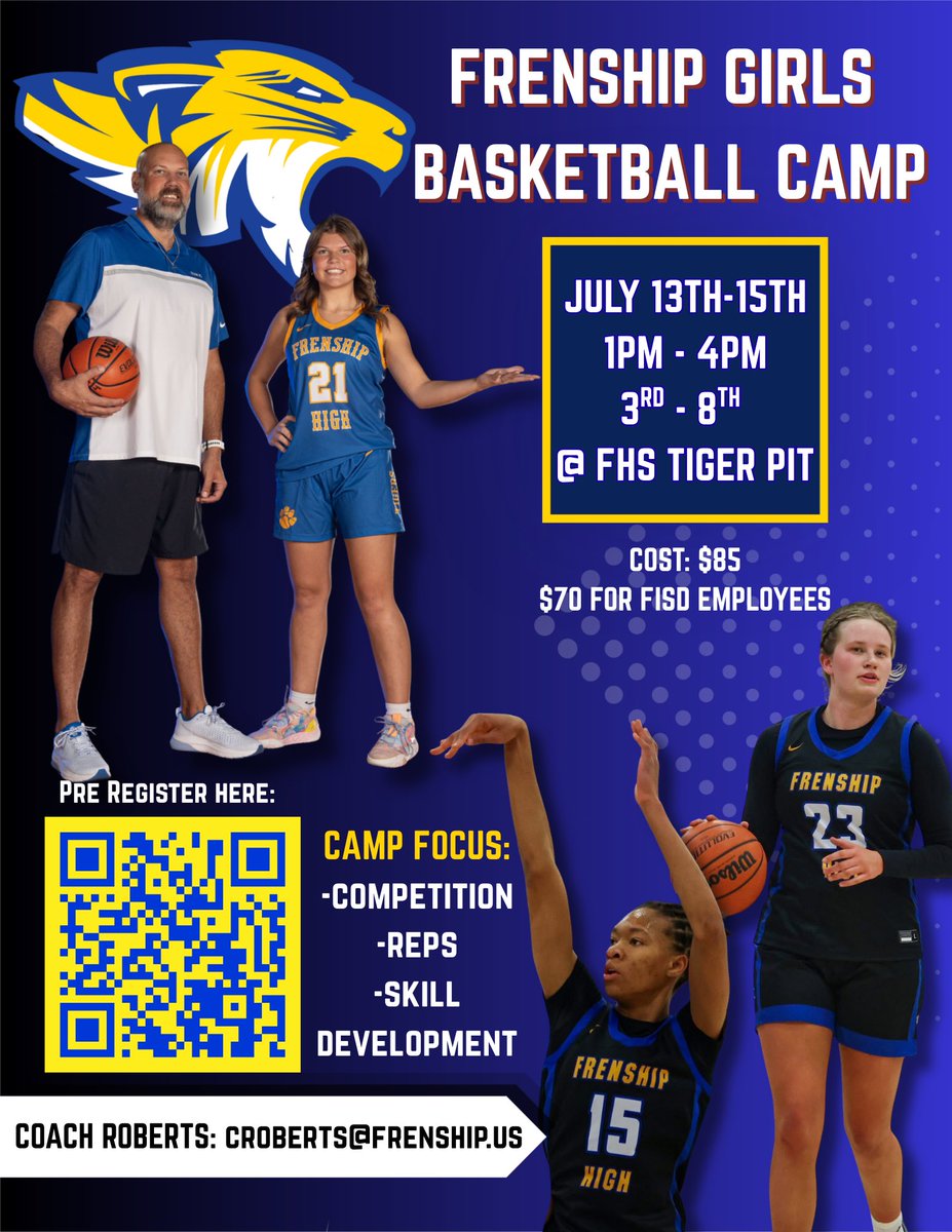 CoachCRob20's tweet photo. Basketball camp is in a month…get signed up!! @20rileyroberts @Reese58404390 @katroberts80 @Roberts21Reagan https://t.co/JLHrw3VYnP