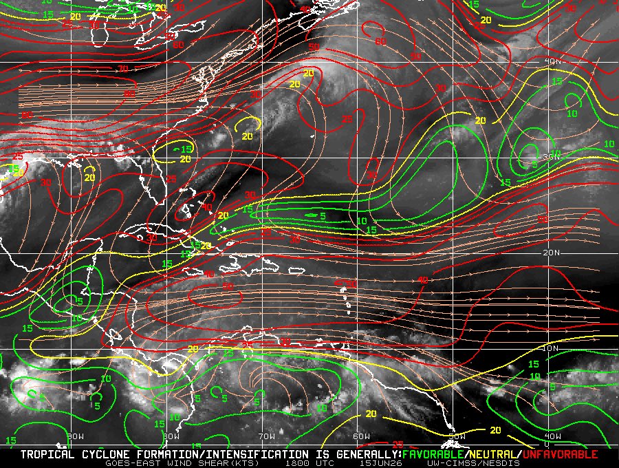 part1962's tweet photo. Mapas  detallan dinámica atmosférica sobre Venezuela: vientos este-sureste en alta troposfera con fuerte divergencia, combinados con vientos alisios este-noreste y convergencia activa en niveles bajos. Baja cizalladura completa entorno favorable para desarrollos convectivos. https://t.co/tMM3N18g1Q