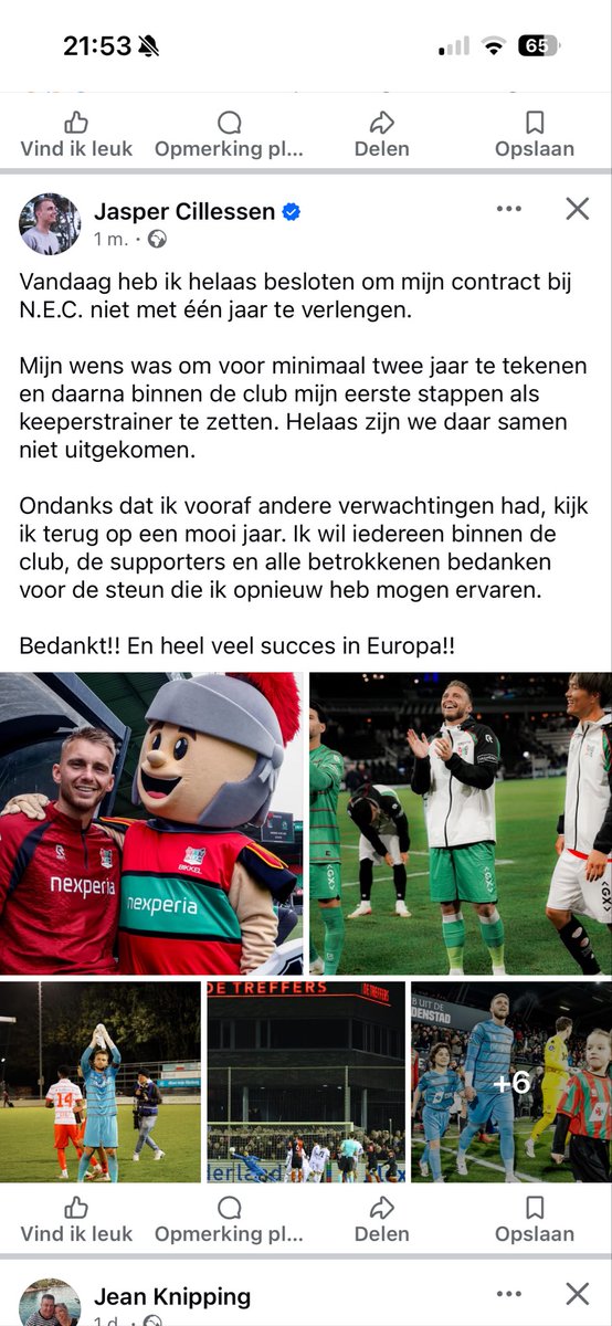 j080_024's tweet photo. Dit is een schande. Bizar dat je hem niet laat gaan, maar wel Linssen 2 jaar laat verlengen. Jongen van de club. Hele grote fout van Aalbers. #nec https://t.co/WWPuwmzlBj